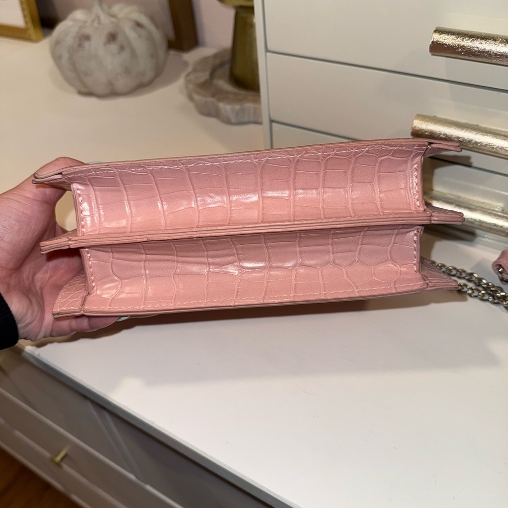 Pink Croc-Embossed Purse - Picture 6 of 11